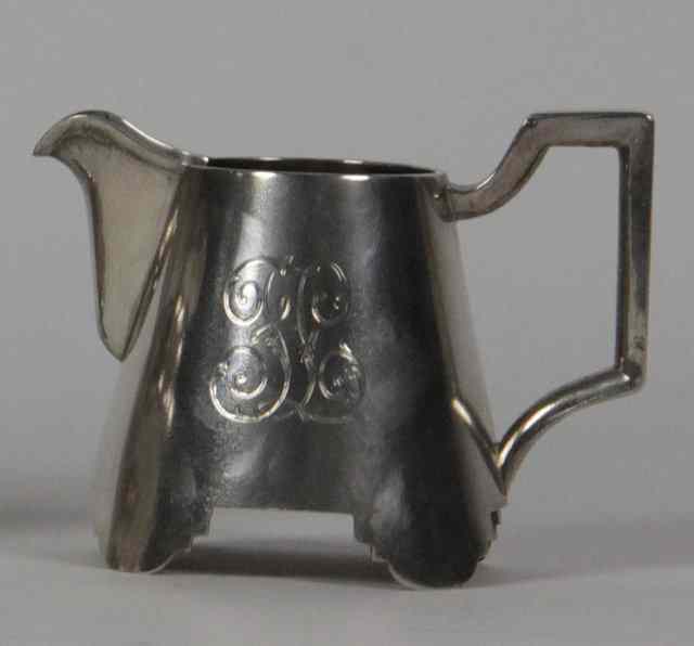 Appraisal: A Russian silver cream jug cyrillic mark SA St Petersburg