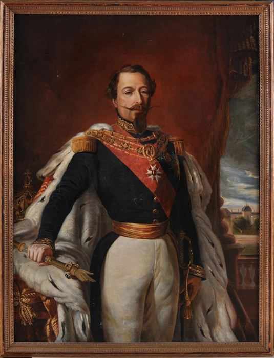 Appraisal: AFTER F X WINTERHALTER PORTRAIT OF NAPOLEON III Oil on