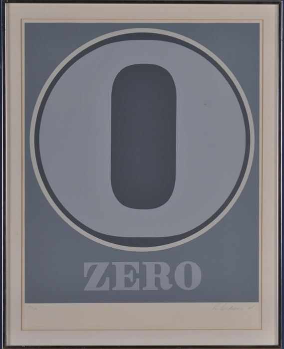 Appraisal: ROBERT INDIANA b FROM THE PORTFOLIO NUMBERS Serigraph in colors