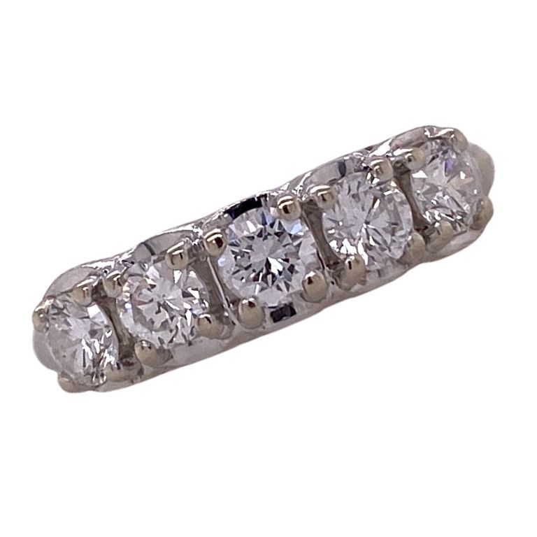 Appraisal: Round Brilliant Cut Diamond Band Ring Karat Diamond band ring