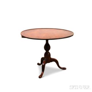 Appraisal: Queen Anne Cherry Tilt-top Tea Table possibly Connecticut th century