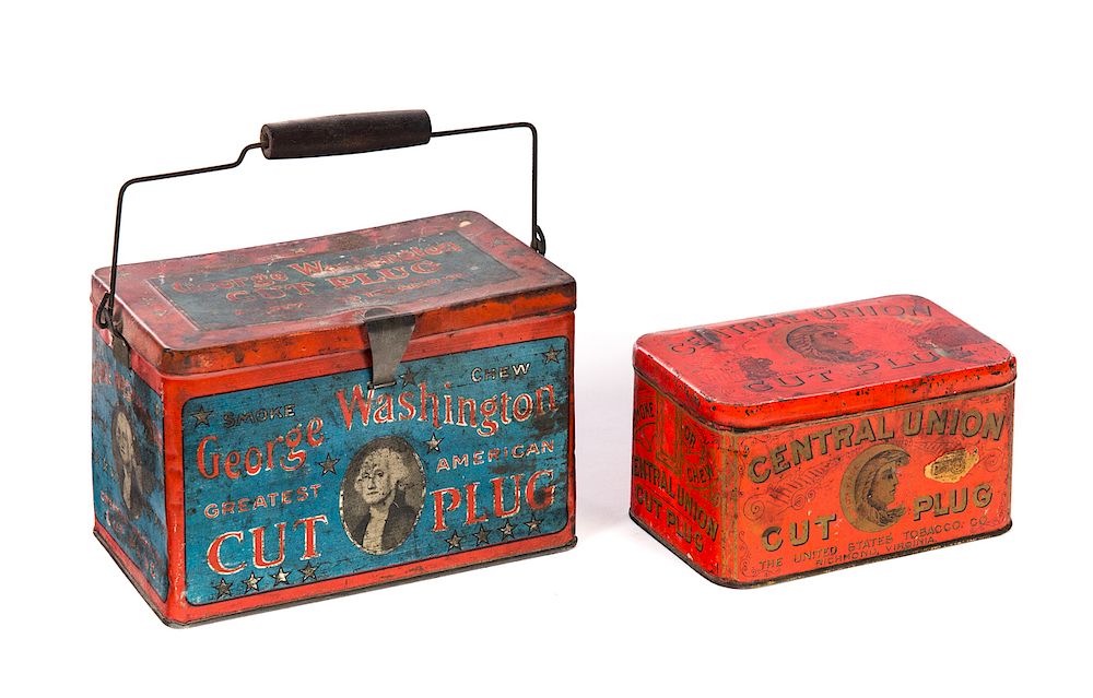 Appraisal: Cut Plug Tobacco Advertising Tins Good original condition Please Email