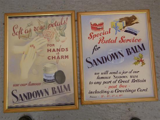 Appraisal: Two original twentieth century watercolour proofs for posters advertising 'Sandown