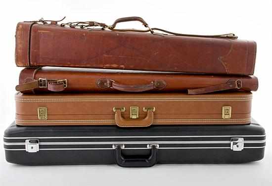 Appraisal: Collection of gun cases Browning hard case H '' L