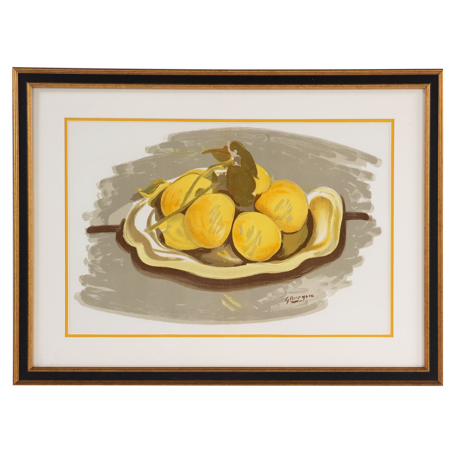 Appraisal: GEORGES BRAQUE BOWL OF LEMONS LITHOGRAPH French - Lithograph in