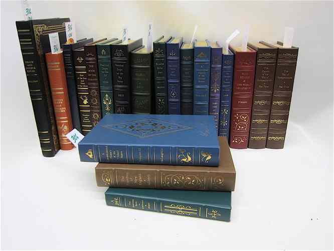 Appraisal: SHELF OF TWENTY COLLECTIBLE BOOKS some gilt stamped leather covers