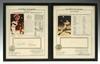 Appraisal: SIGNED BASEBALL STAT SHEETS - Joe DiMaggio Pete Rose signed