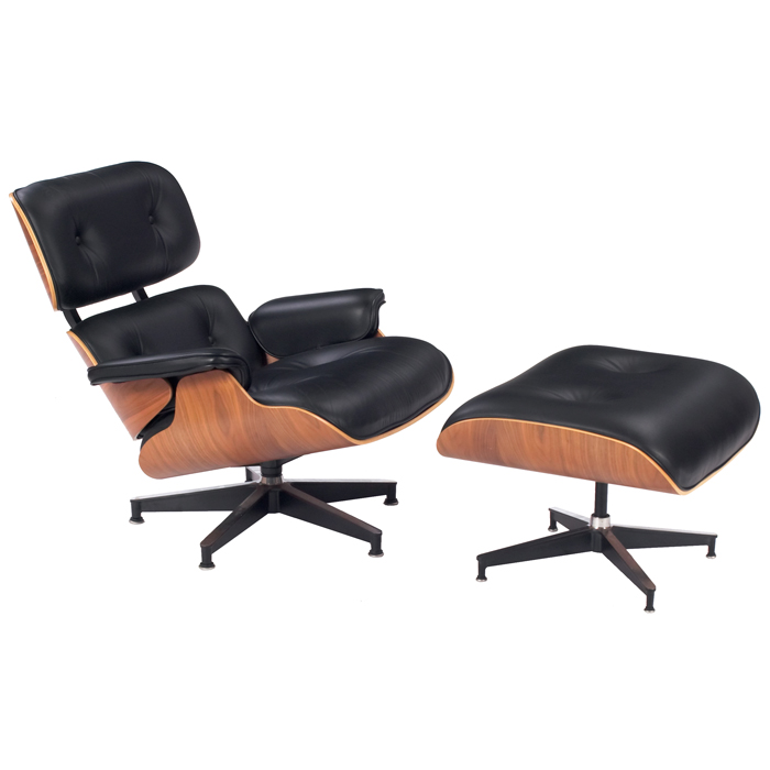 Appraisal: Charles and Ray Eames lounge chair and ottoman by Herman