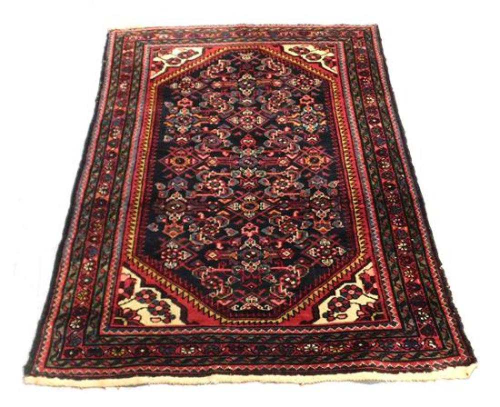 Appraisal: RUG Semi-antique Persian Ingelis scatter rug '' x '' c