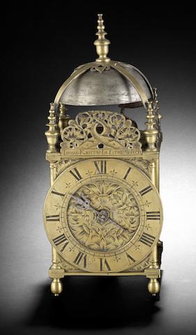 Appraisal: A th century 'second period' brass lantern clock with 'Matchstick