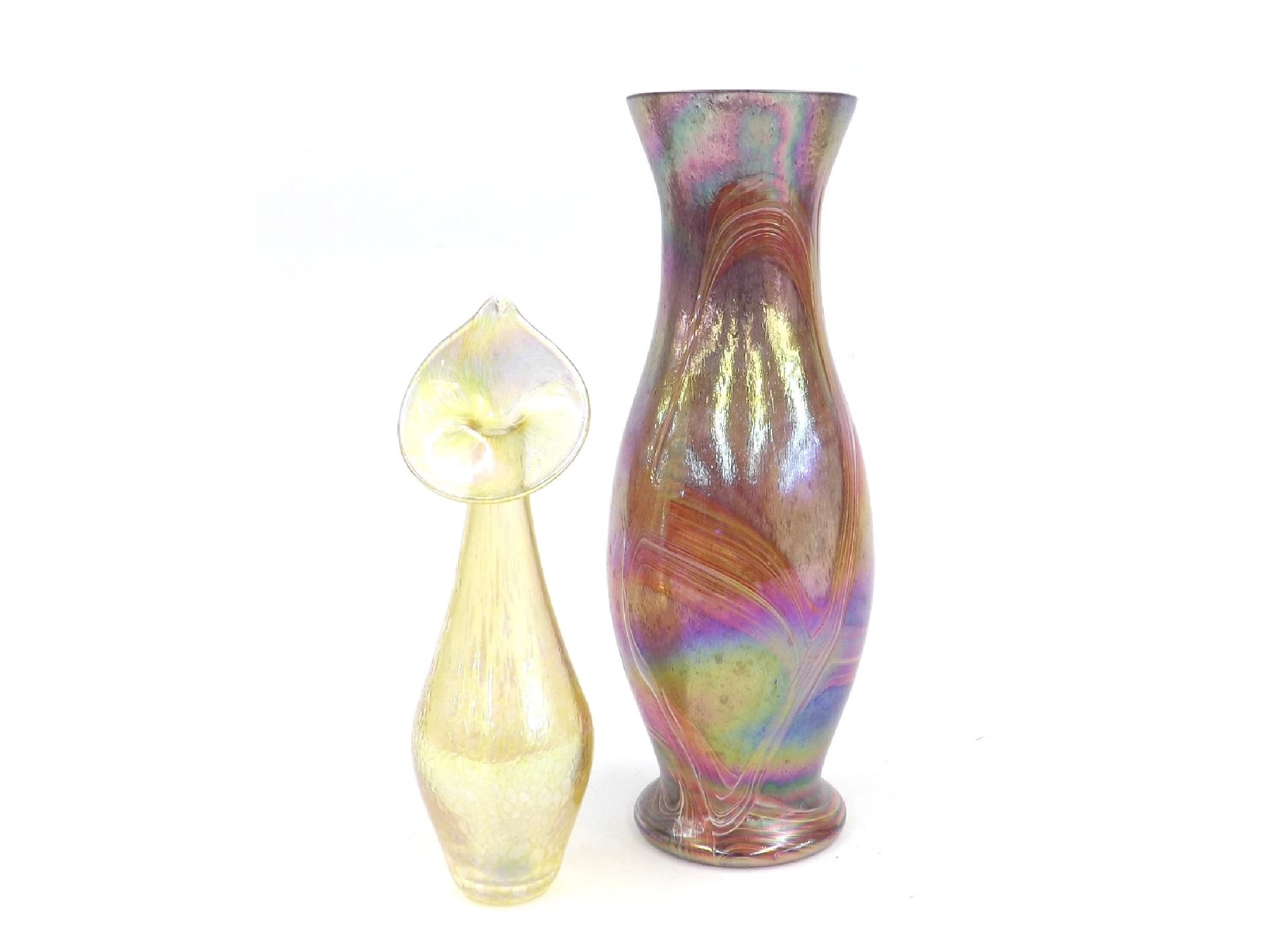 Appraisal: Tiffany Co of New York lustre art glass vase high