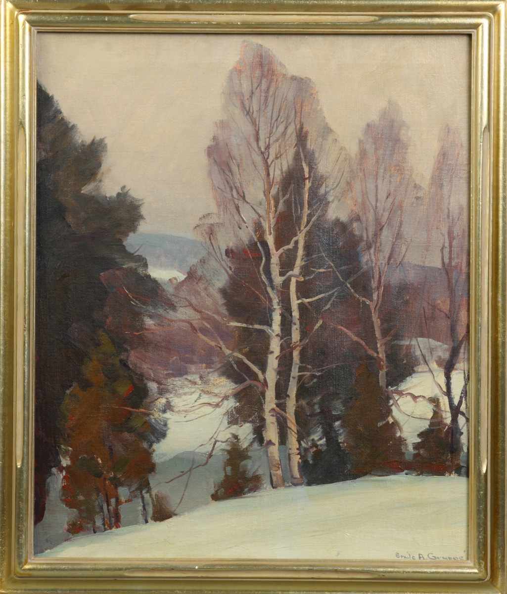 Appraisal: Emile A Gruppe American - Vermont Scene Emile A Gruppe