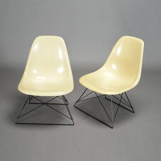 Appraisal: Eames Cat's Cradle Side Chairs Two Charles Ray Eames Cat's