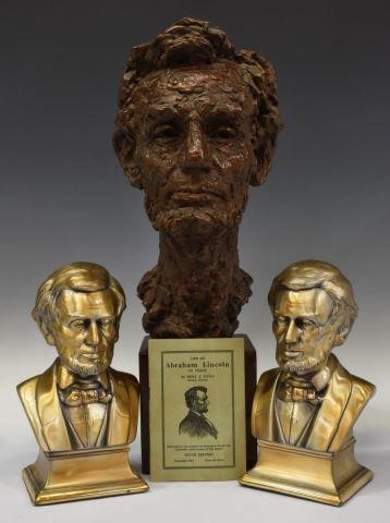 Appraisal: lot of Abraham Lincoln related items including Abraham Lincoln bust