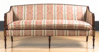 Appraisal: Southwood Federal style inlaid mahogany sofa Southwood Federal style inlaid