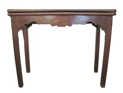 Appraisal: Chippendale folding card table th century