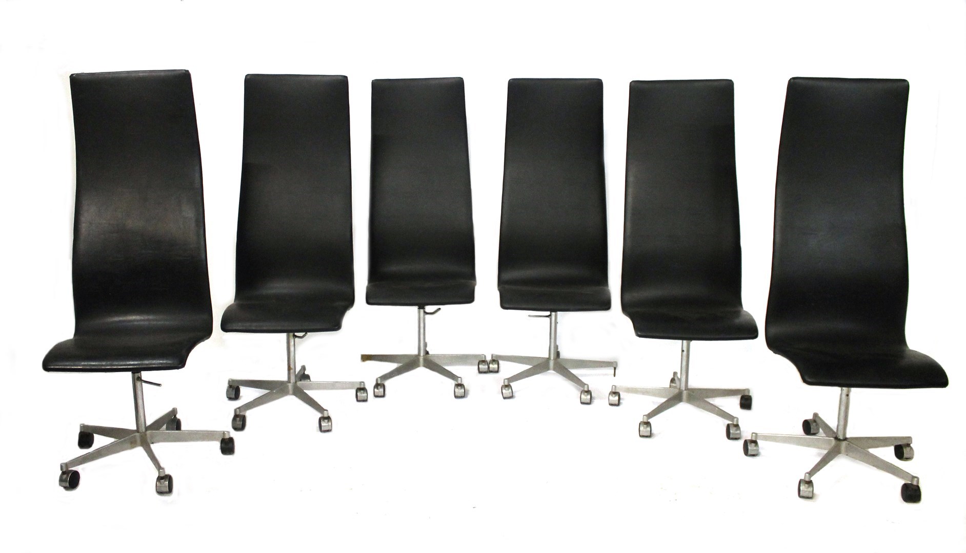 Appraisal: A set of six mid th century Arne Jacobsen 'Oxford'