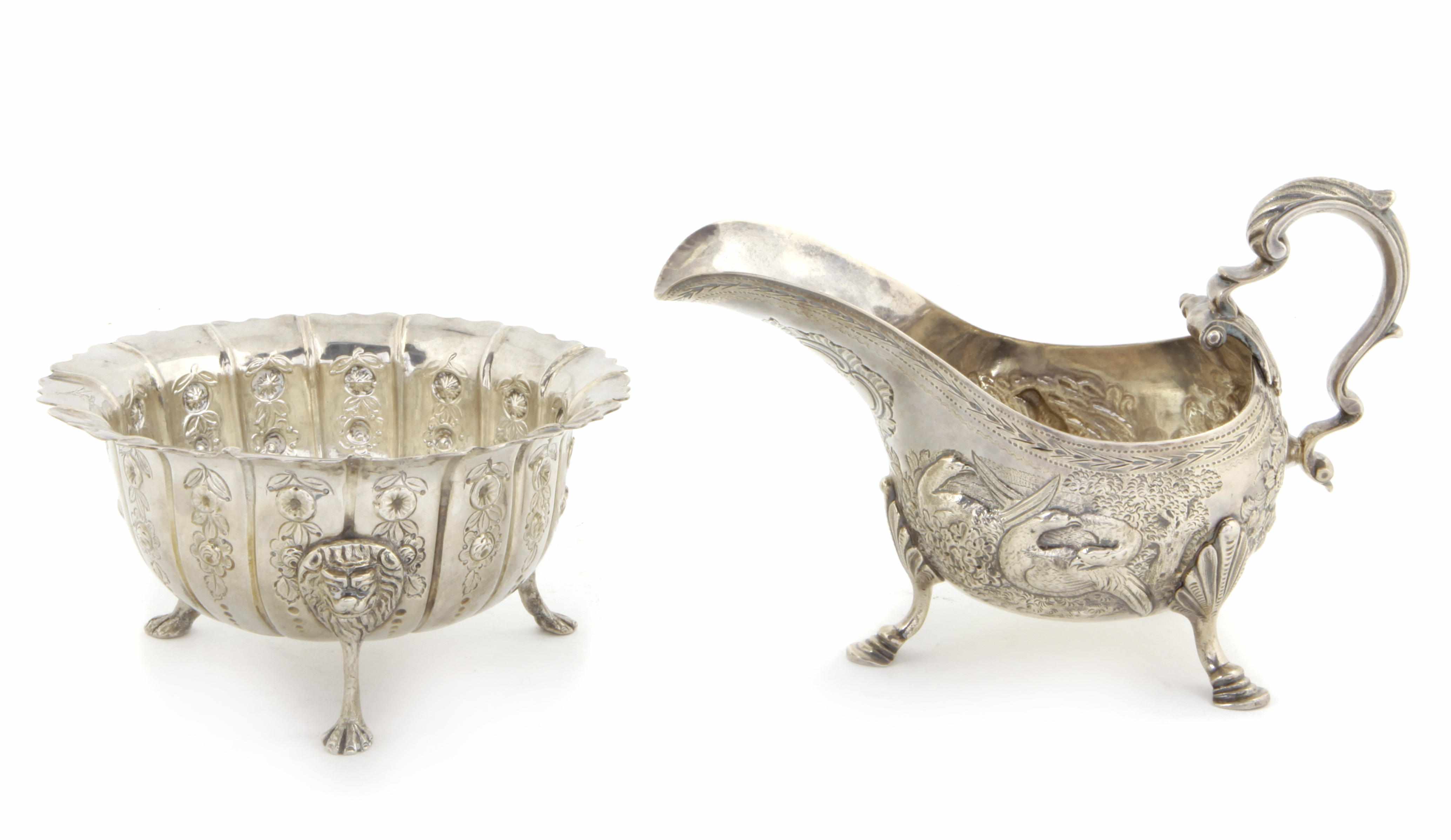 Appraisal: An Irish George III sterling silver sugar bowl Samuel Walker