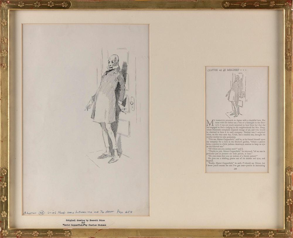 Appraisal: EVERETT SHINN NEW YORK PENNSYLVANIA - ORIGINAL DRAWING FOR DAVID