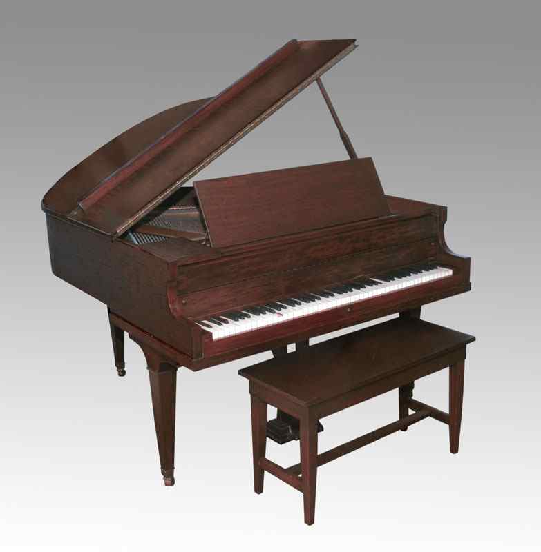 Appraisal: PACKARD MAHOGANY BABY GRAND PIANO Mahogany case in a traditional