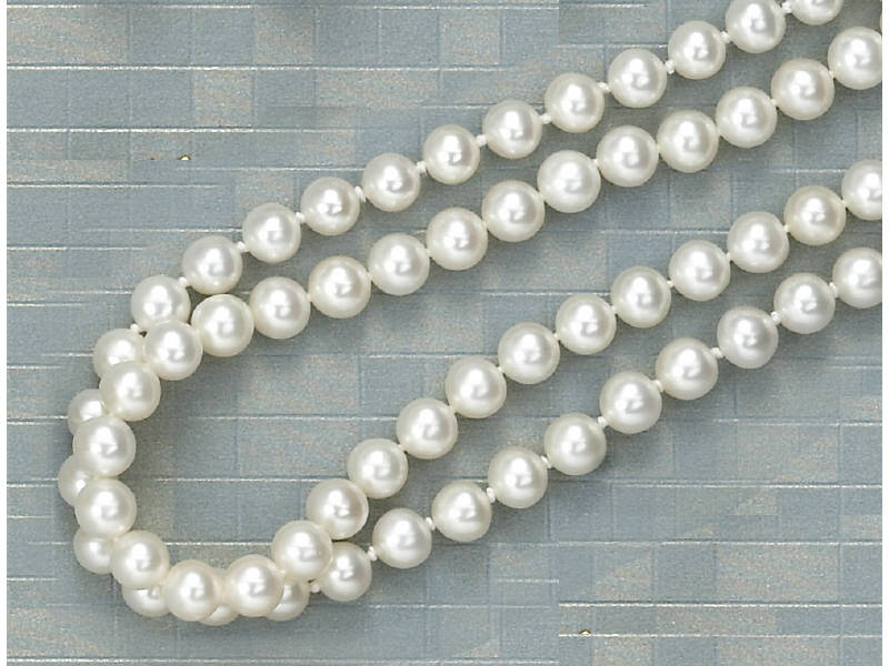 Appraisal: CULTURED PEARLS Freshwater pearls measuring mm - mm with k