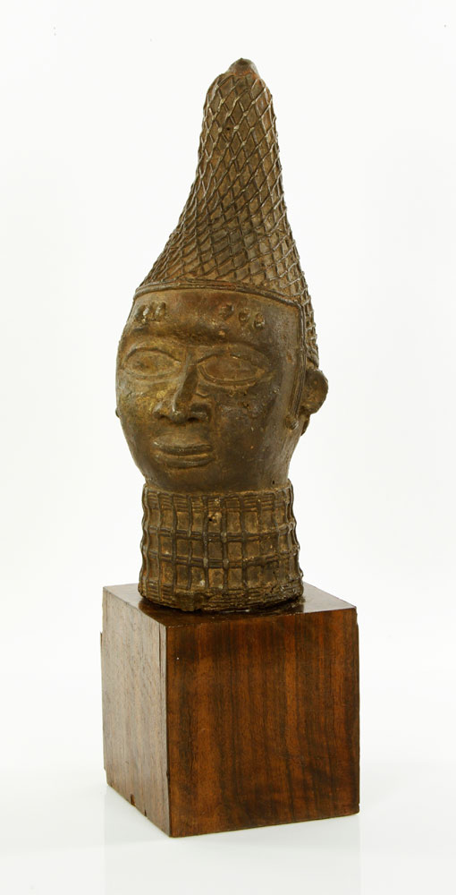 Appraisal: - Benin Casting of a Head Nigeria Late casting of