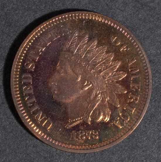 Appraisal: United States Indian head bronze cent MS- prooflike with red