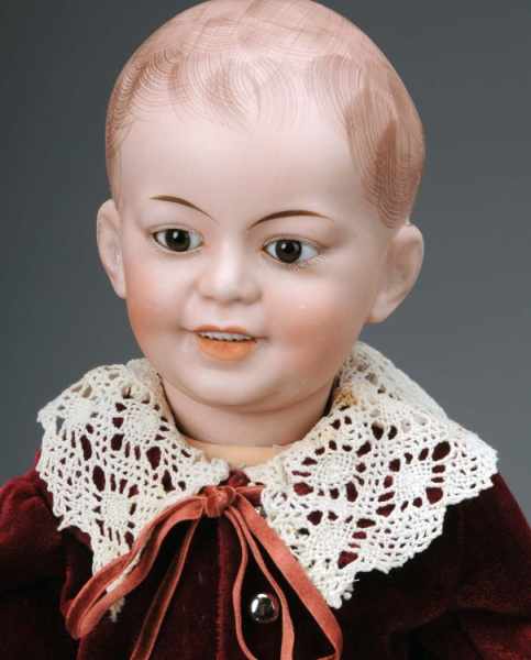 Appraisal: Large French SFBJ Bisque Character Boy Doll Description Paris Ca