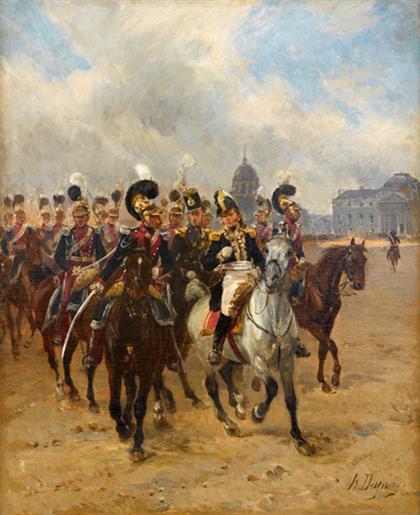 Appraisal: HENRI LOUIS DUPRAY french - A CAVALRY REGIMENT Signed bottom