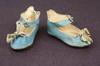 Appraisal: DOLL SHOES - Pair of E Jumeau Paris robin's egg