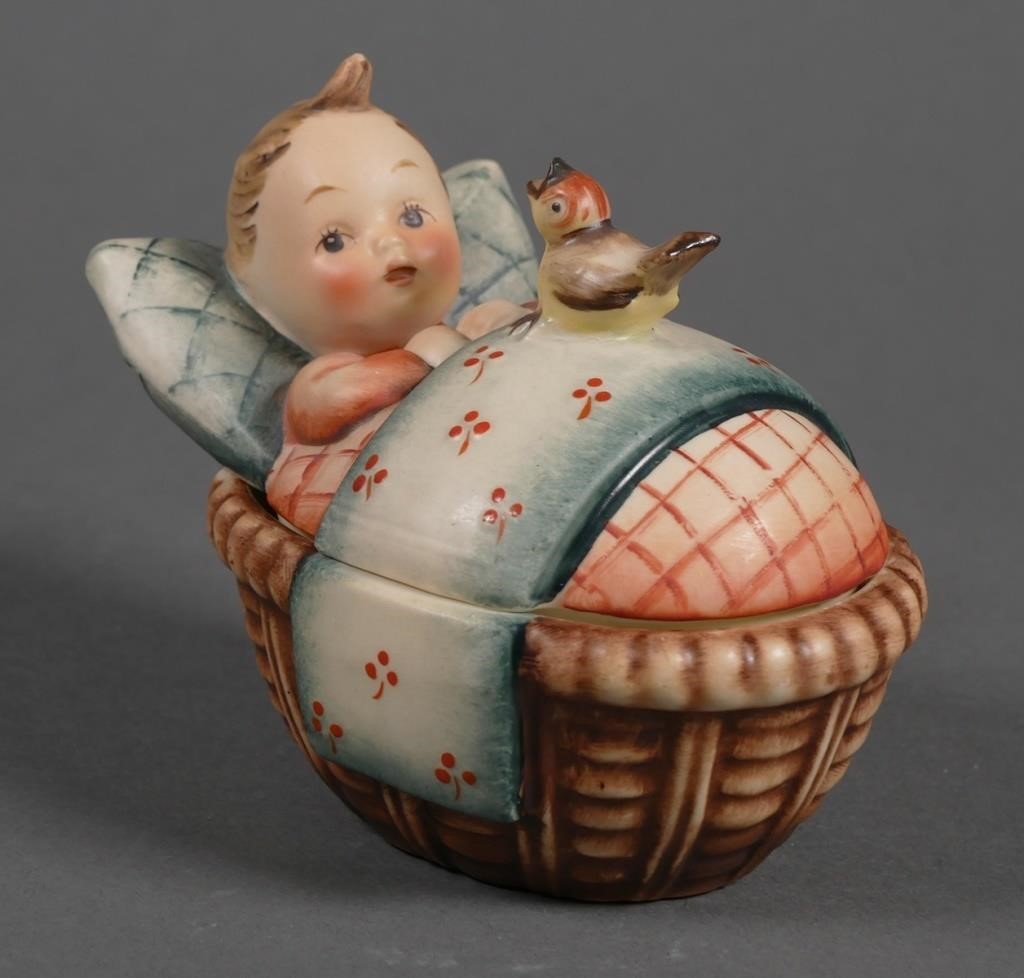 Appraisal: Lidded Hummel candy dish or trinket box with figural child