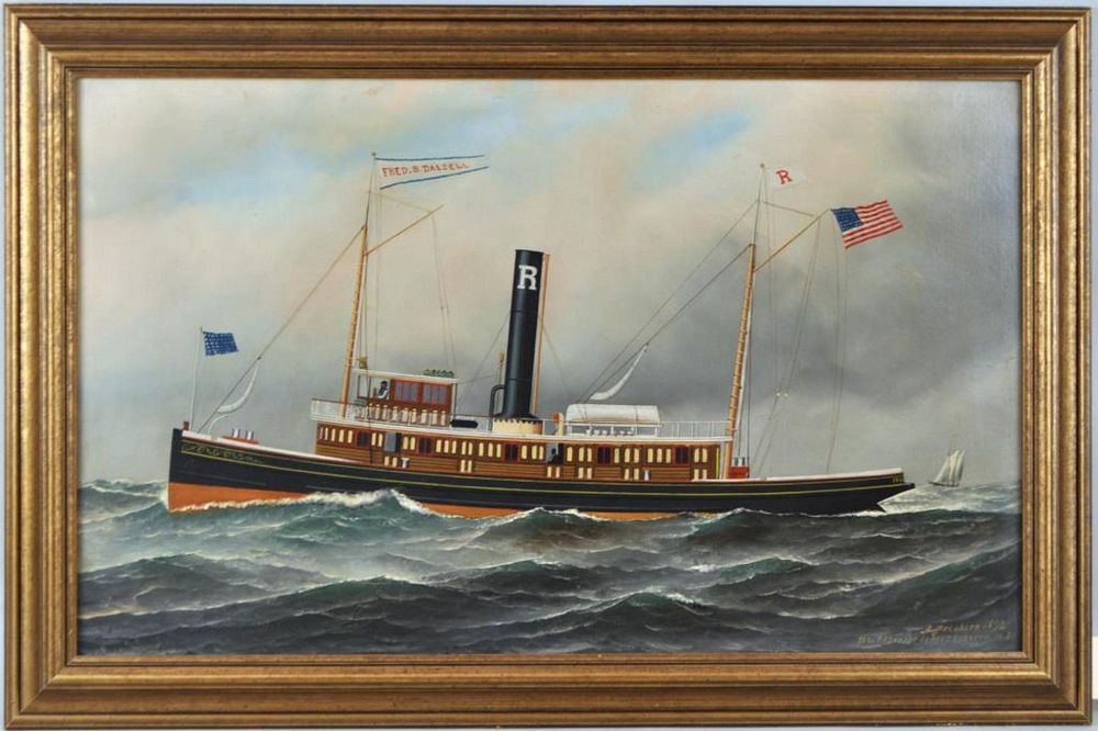 Appraisal: A Jacobsen Tugboat Fred B Dalzell O C Danish -