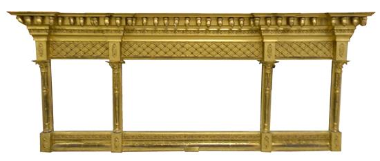 Appraisal: Early th C American or English mirror c gilt tripart