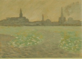 Appraisal: Roland Wakelin - London across the Thames oil on board