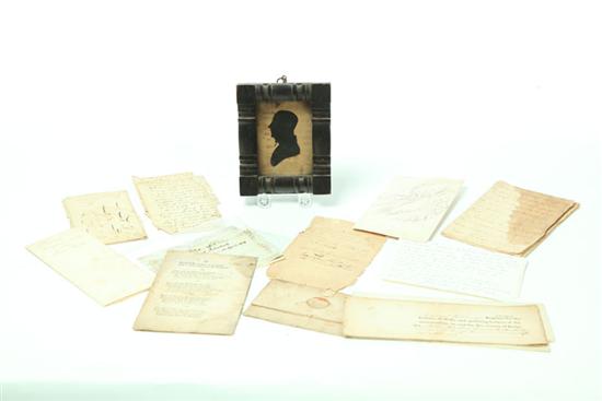 Appraisal: SILHOUETTE AND EARLY PAPERS American nd quarter- th century hollow