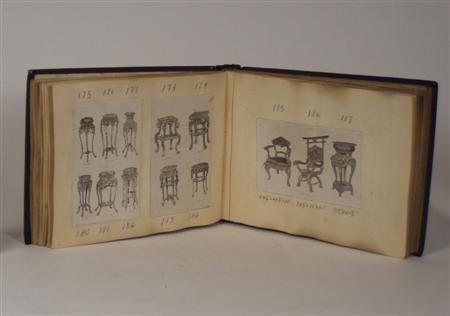 Appraisal: A late th early th century photograph book of furniture