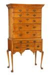 Appraisal: HEAD FAMILY HIGHBOY - New Hampshire Queen Anne period figured