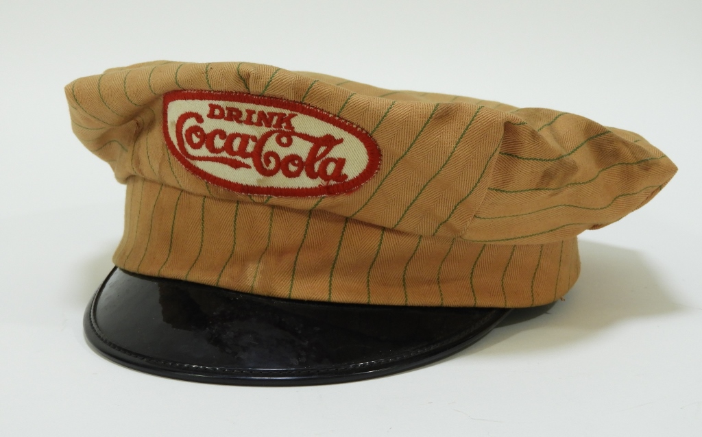 Appraisal: ANTIQUE COCA-COLA EMPLOYEE DRIVER'S CAP HAT United States th CenturyBrown