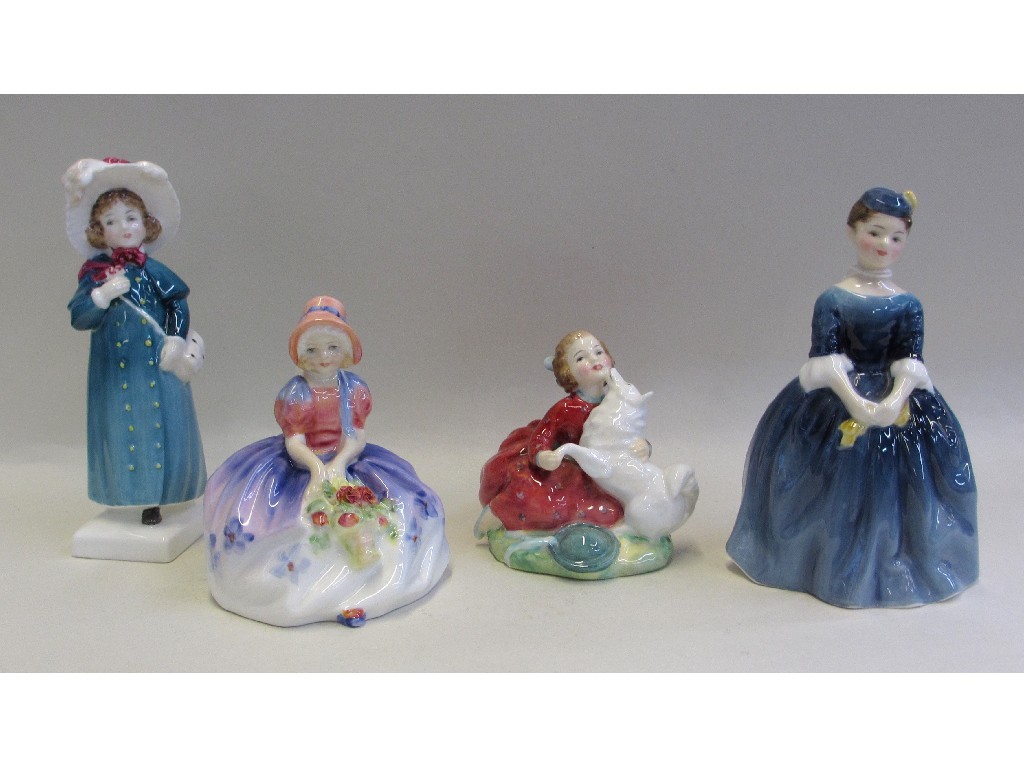 Appraisal: Four Royal Doulton figures Carrie HN Cherie HN Home Again