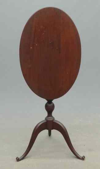 Appraisal: C 's tilt top candlestand Top '' x '' ''