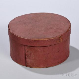 Appraisal: Mauve-painted Pantry Box New England c - bentwood box secured