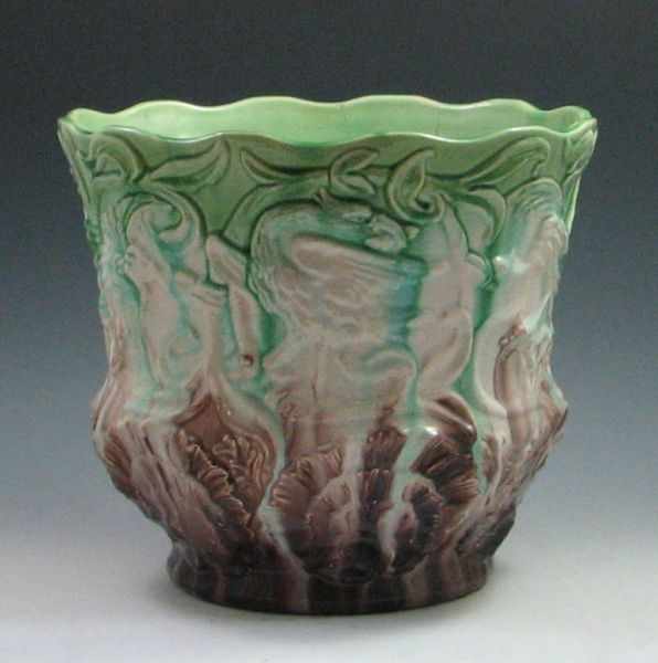 Appraisal: J B Owens Pottery Co Majolica Jardiniere marked J B