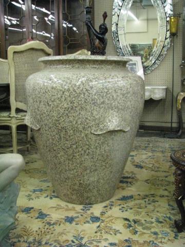 Appraisal: A large stone garden urn