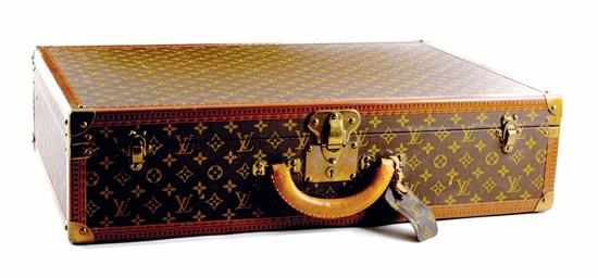 Appraisal: Louis Vuitton Bisten hardside suitcase serial H '' W ''