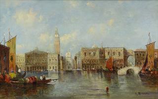 Appraisal: Painting William Meadows William Meadows British - View of Venice