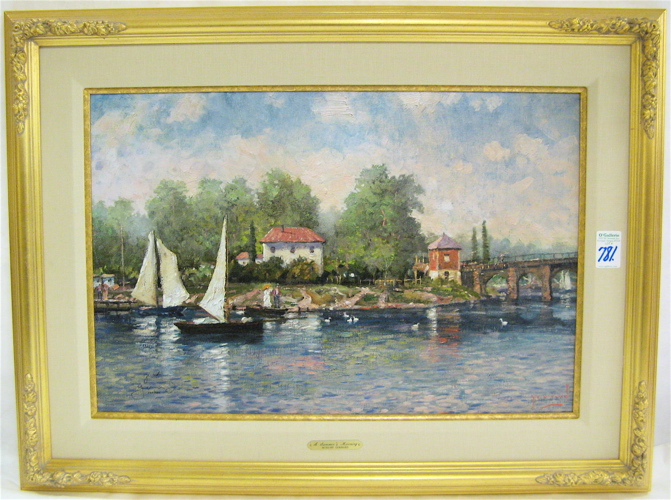 Appraisal: ROBERT GIRRARD A PSEUDONYM OF THOMAS KINKADE color lithograph on