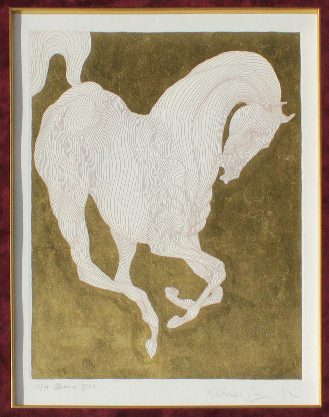 Appraisal: AZOULAY Guillaume Moroccan - ''Classico'' Hand Embellished Gold Leaf Etching