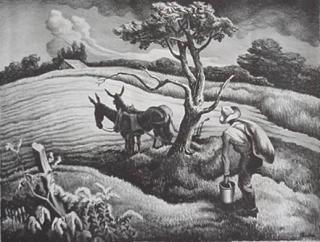 Appraisal: Thomas Hart Benton lithograph Thomas Hart Benton American - -