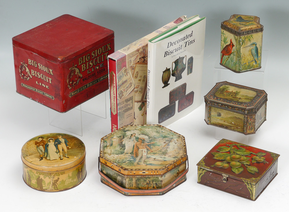 Appraisal: COLLECTION OF BISCUIT ADVERTISING TINS pieces total to include Big