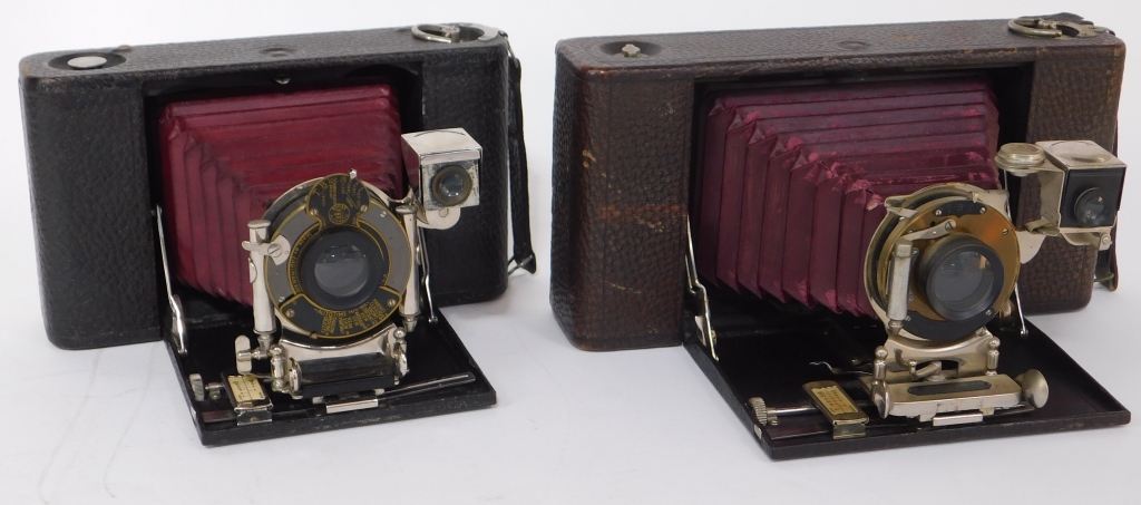 Appraisal: LOT OF KODAK FOLDING POCKET CAMERAS Lot of Kodak Folding